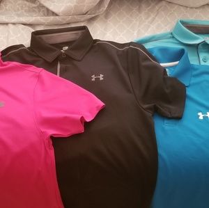 4 Under Armour polos (small)